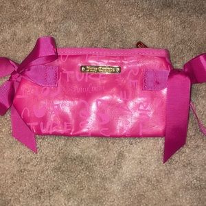 Small Pink Juicy Couture Makeup bag with bows